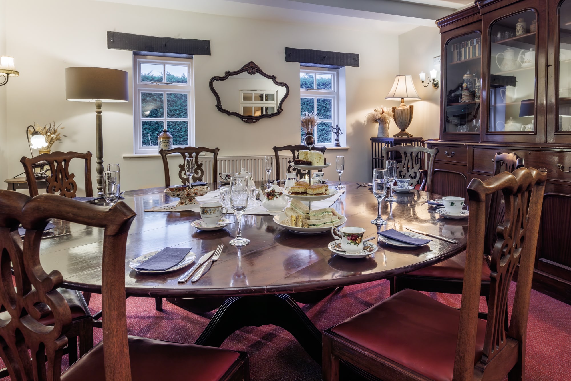Table set for afternoon tea Thame experience.