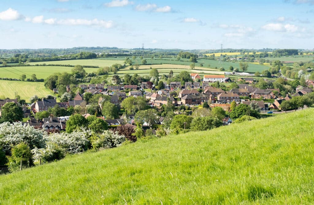 Countryside Village View in Thame near The Peacock Country Inn