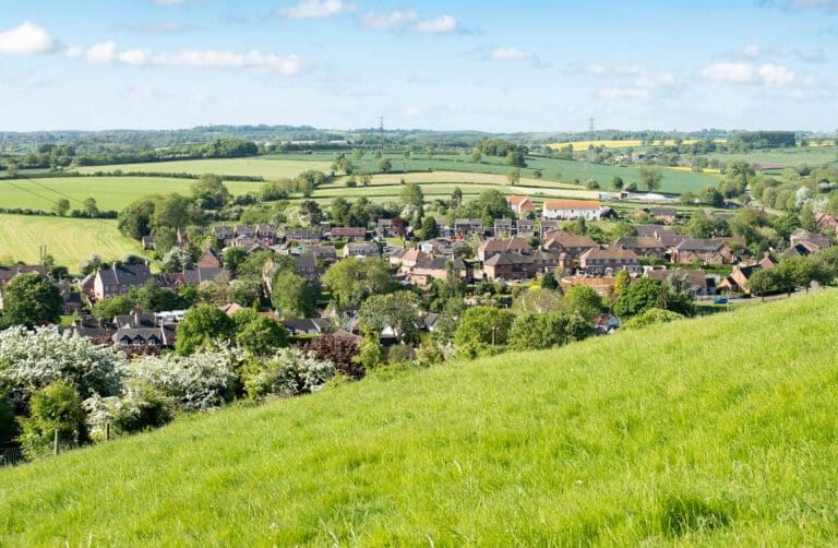 Countryside Village View in Thame near The Peacock Country Inn
