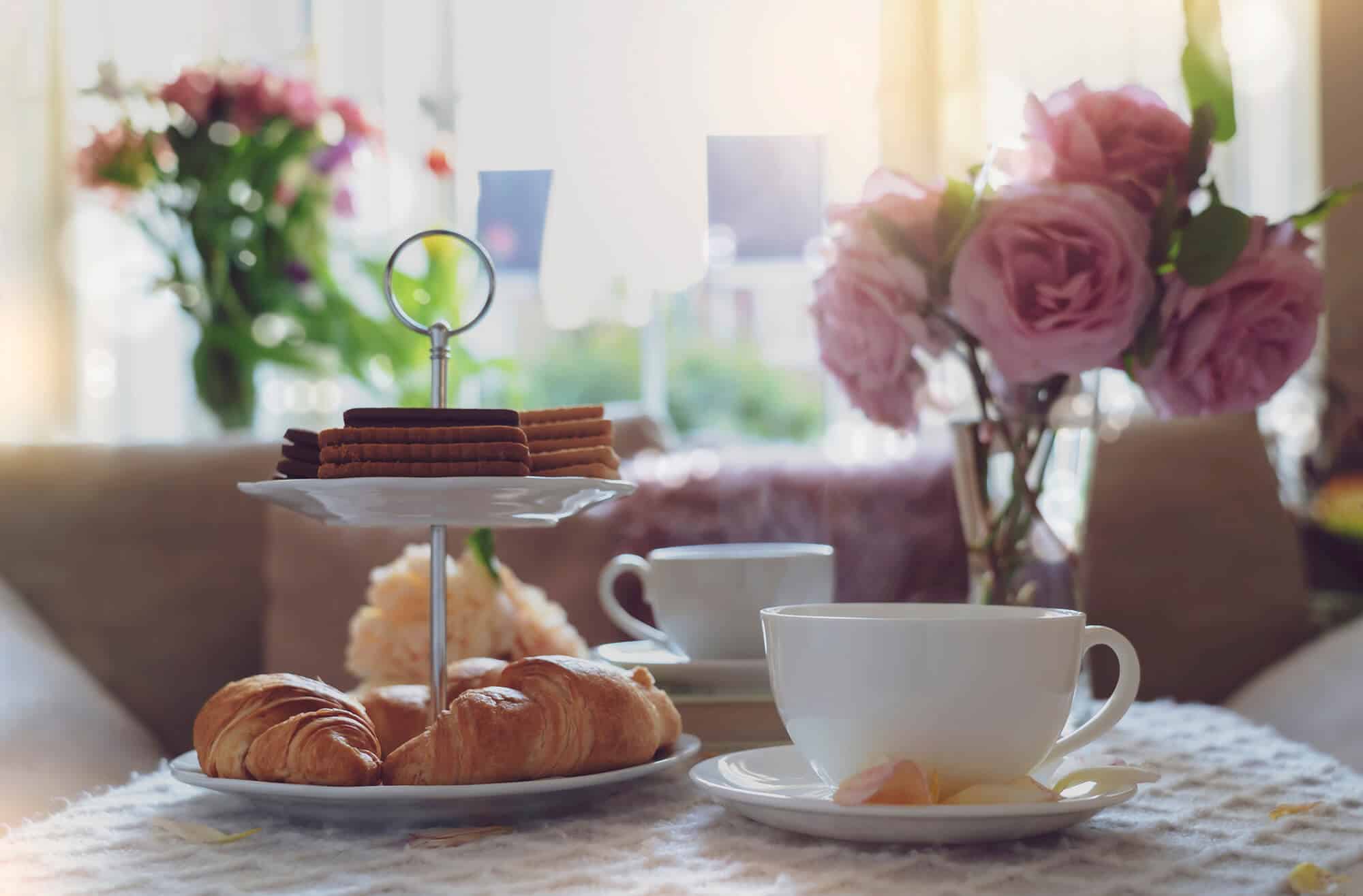 An Afternoon Tea Setting in a Country Inn Near Thame